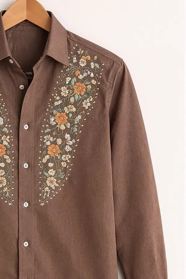 Men’s Heritage Floral Embroidered Shirt